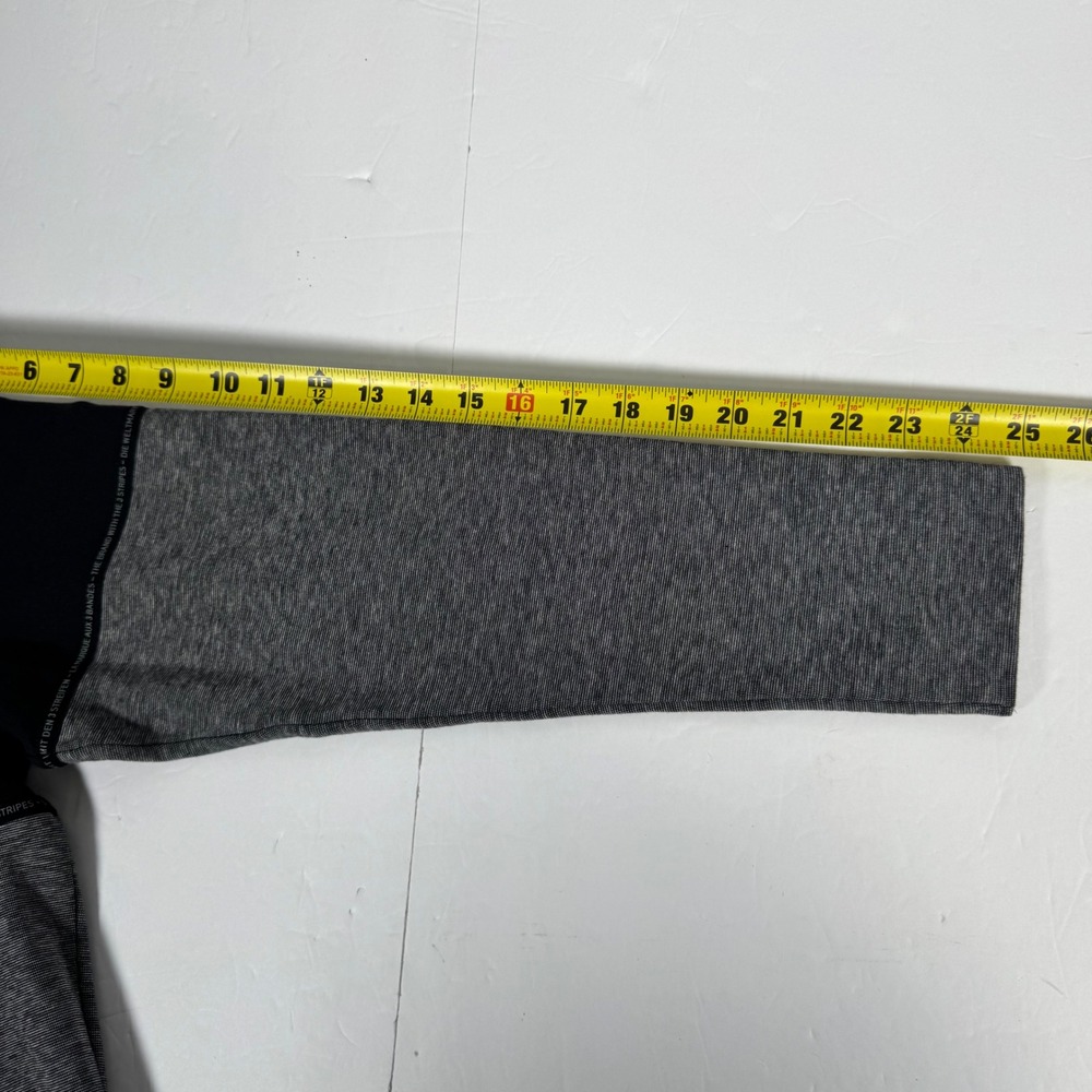Adidas Adicross Sweatshirt Mens Medium Black Grey Colorblock Crewneck - Picture 9 of 11